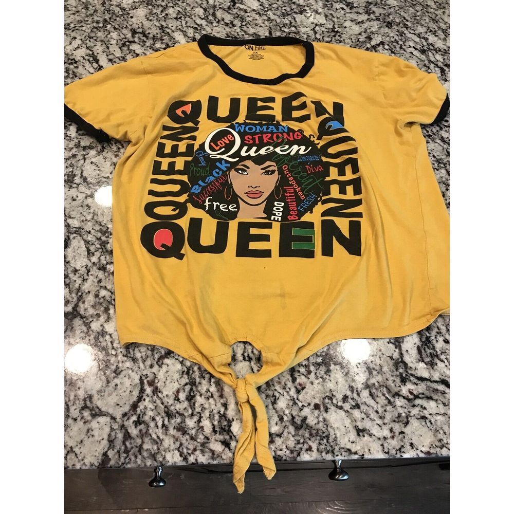 Queen Womans T-Shirt Black Woman Stong-Beautiful-Proudโ 2xl